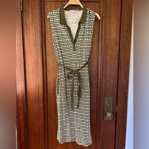 Olive jersey dress
